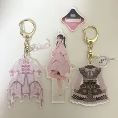 松本かれん アクスタ アクリルキーホルダー 編み上げ衣装 探偵衣装 3周年