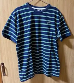 90s 00s nike tシャツ デカロゴ ボーダーy2k 短丈 - メルカリ