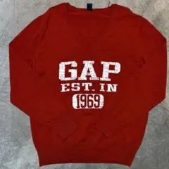 OLDGAP 1969 Vネックニット/ メンズ 赤/レッド Lのサムネイル