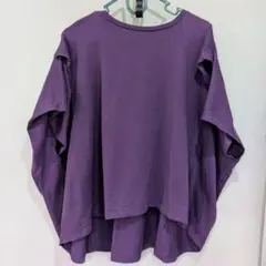 LOWRYS FARM パープル Tシャツ カットソー コットン 2wayのサムネイル