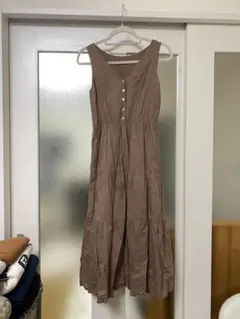 【RETRO GIRL】 ブラウン キャミワンピース Mサイズ