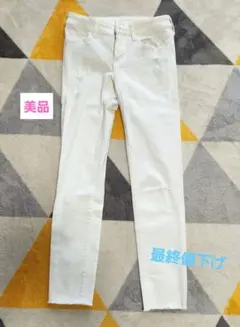 UNIQLO ウルトラストレッチ スキニーデニム　ダメージ加工あり