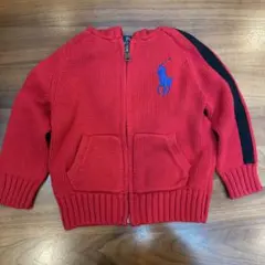 Polo Ralph Lauren ジップアップニットパーカー24Mビッグポニー
