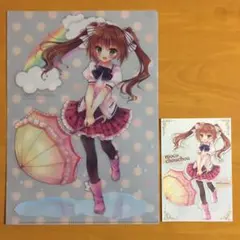 A4クリアファイル イラストカード ひさまくまこ moco chouchou