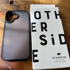 over's　iPhone17ケース　OTHERSIDE 半透明マットケース黒