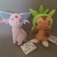 ポケットモンスター　ぬいぐるみ　エーフィ　ハリマロン　ほぺぴた　Pokemon