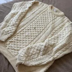 90s L.L.Been フィッシャーマンセーター アランニットアイルランド製