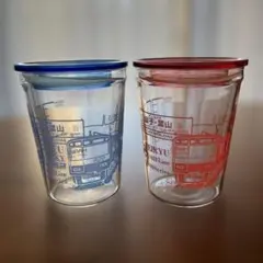 マーロウ Marlowe 京急 デザイン ビーカー 2個セット ふた付き