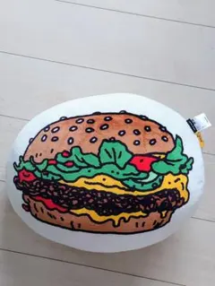 美品・未使用・タグ付■ユニクロ■ハンバーガー■クッション■Jason Polan