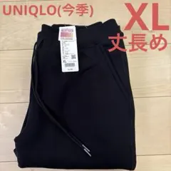 UNIQLO ブラック　ヒートテックボアスウェットパンツ