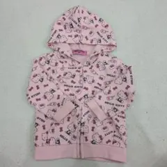 HELLO KITTY フード付きトレーナーパーカー 80サイズ ピンク