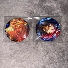 鬼滅の刃 無限城編 劇場物販アニプレックスホログラム缶バッジ 冨岡義勇/我妻善逸