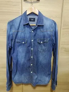 美品】ナノ・ユニバース デニムシャツ ヴィンテージ加工 - メルカリ