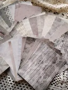 デザインペーパーセット　60枚　コラージュ　素材