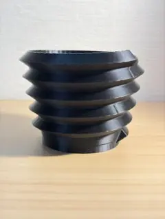 3Dプリント鉢 植木鉢 3個セット プラ鉢 リブ構造 3Dプリンター鉢 角ねじれのサムネイル