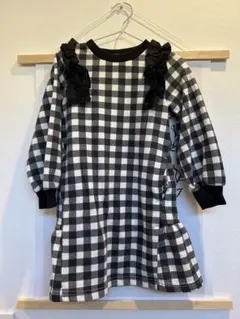 フリル　チェックワンピース 110cm