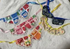 犬用　リボン　アクセサリー　つけ襟　バンダナ　5枚セット