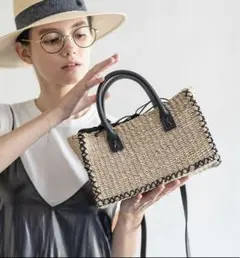 新品未使用　☆HAYNI ヘイニ☆キャメルステッチ　Lonigo カゴバックのサムネイル