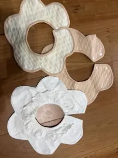 花型　コットン　スタイ 3枚セット