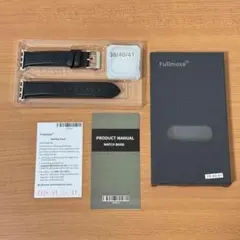 Fullmosa Apple Watch レザーバンド 40mm ブラック