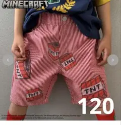 マインクラフト TNTハーフパンツ 120