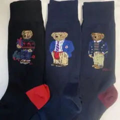 ポロ ラルフローレンのメンズソックス、3足セット26-28cm、新品