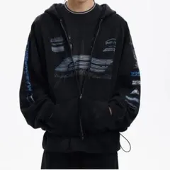 MASONPRINCE　オーバーサイズ レーシングデザイン ZIPパーカーのサムネイル