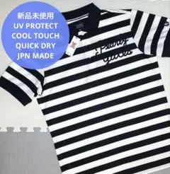 パーリーゲイツ アロフト鹿の子 モノグラム柄 ポロシャツ（BLK／5