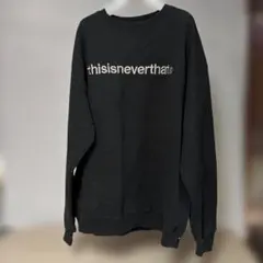 thisisneverthat ネバザ トレーナー 刺繍ロゴ ブラック L - メルカリ