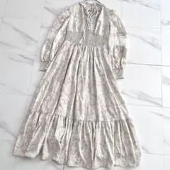 Herlipto Winter Floral Long-sleeve Dress