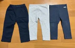 レギンスパンツ3点　80•90サイズ HOT BISCUITS コムサイズム