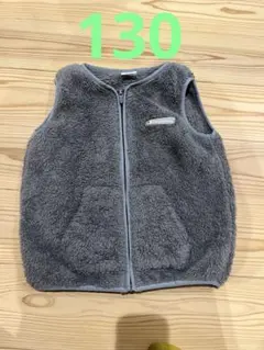 チャンピオン　フリースベスト　グレー　130