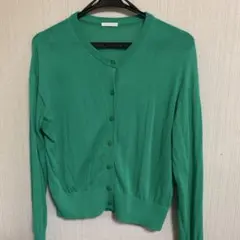 GU グリーン カーディガン