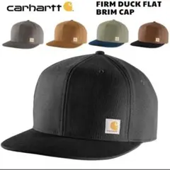 Carhartt Firm Duck Flat Brim Cap BLACKのサムネイル