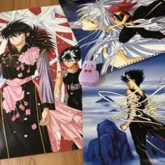 激レア】幽☆遊☆白書 飛影 ＆ 軀 ビジュアルアートポスター - メルカリ