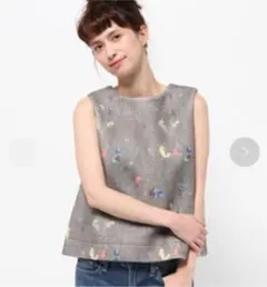 bulle de savon けものみちプリント まえうしろベスト