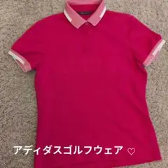 adidas ADICROSS ピンク ポロシャツ 半袖のサムネイル