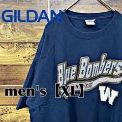 C113【GILDAN】プリントTシャツ【メンズXL】ネイビー