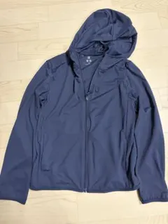 UNIQLO エアリズムUVカットメッシュパーカー140ネイビー