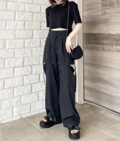 Heather パンツ スラックス 2WAYスラックスパンツ