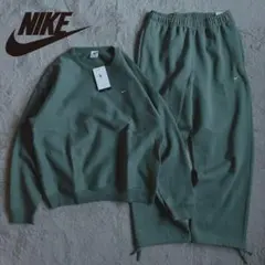 新品 NIKE スウェット セットアップ カーキ オリーブ グリーン M S