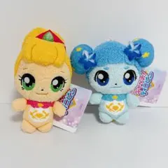 キラキラキャッチ！ティニピン　ふわふわぬいぐるみ　マコピン ココピン　2個セットのサムネイル