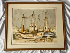 長崎浮世絵風 阿蘭陀船 陶板 額装 古美術 色絵 陶器 陶額 - メルカリ