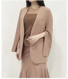 COCODEAL スリットスリーブ ノーカラージャケット オケージョンのサムネイル