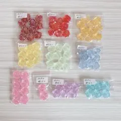 バラ　薔薇　カボション　貼り付けパーツ　オーロラ　クリア　デコパーツ