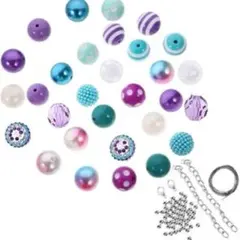 カラフル ビーズ セット ハンドメイド アクセサリー 材料 DIY キット