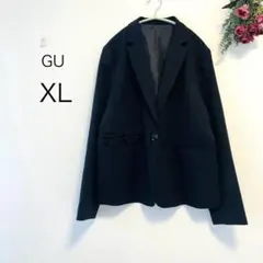 2526【GU】テーラードジャケット(XL)ビジネス　スーツ　リクルート