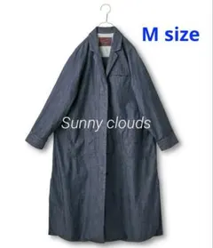サニークラウズ　インディゴシャンブレーコート　M size