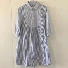 BEAMS HEART ストライプシャツ ワンピース
