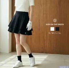 未使用品♡KISS ON THE GREEN ゴルフスカート 二重フレア♡白のサムネイル